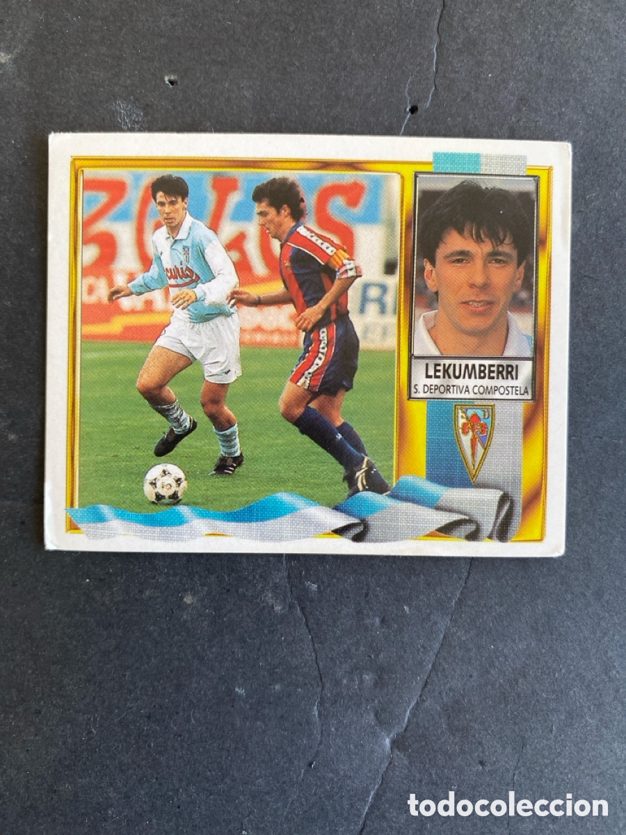 Cromos de f&uacute;tbol: Cromo liga 95/96 SD Compostela nunca pegado