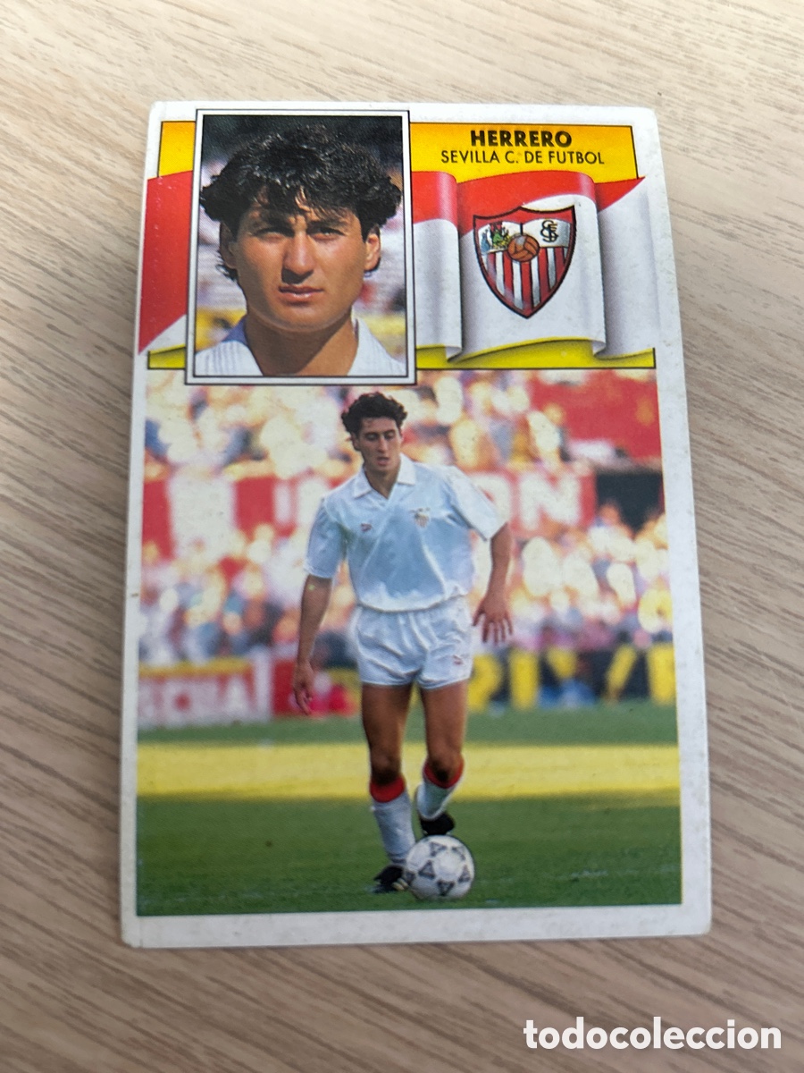 Cartes &agrave; collectionner de Football: HERRERO SEVILLA LIGA ESTE 1990 1991 90 91 NUNCA PEGADO SIN PEGAR