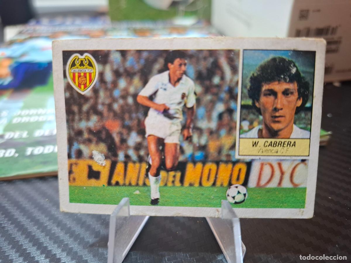 Cromos de f&uacute;tbol: CABRERA VALENCIA FICHAJE 3 BIS COLOCA LIGA 1984 1985 EDICIONES ESTE 84 85 DESPEGADO
