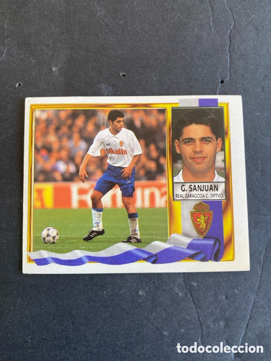 Cromos de f&uacute;tbol: Cromo liga 95/96 R Zaragoza nunca pegado