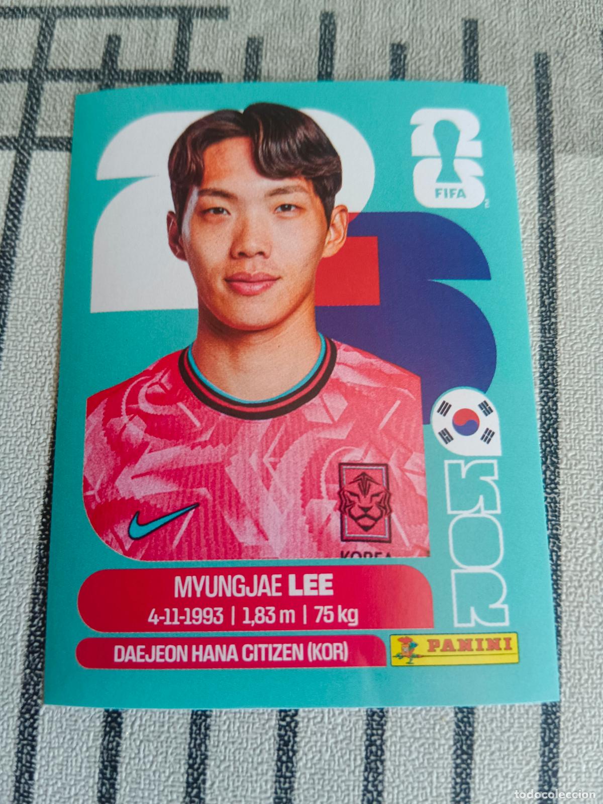 Cromos de f&uacute;tbol: MUNDIAL 2026 ESTADOS UNIDOS USA MEXICO MEJICO CANADA KOR 9 KOR9 MYUNGJAE LEE COREA DEL SUR FIFA