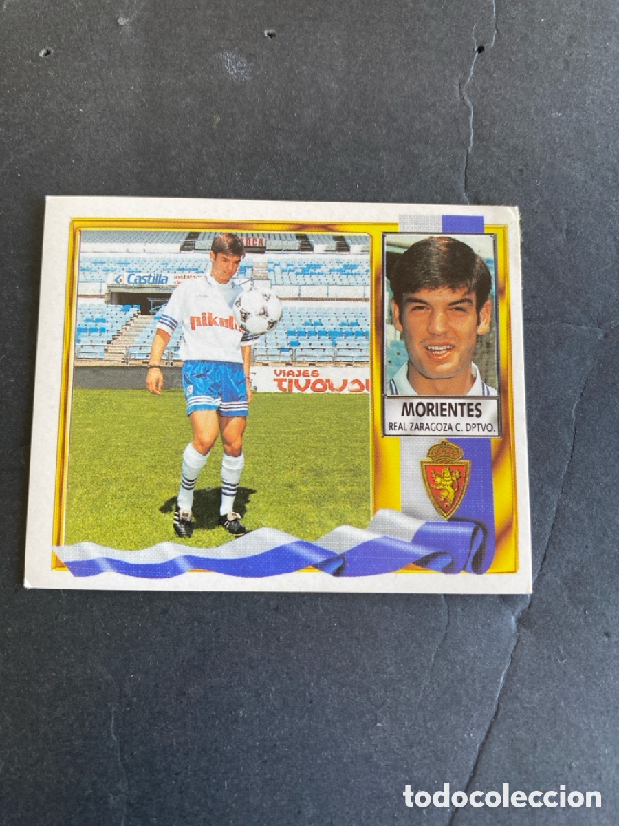 Cromos de f&uacute;tbol: Cromo liga 95/96 R Zaragoza nunca pegado