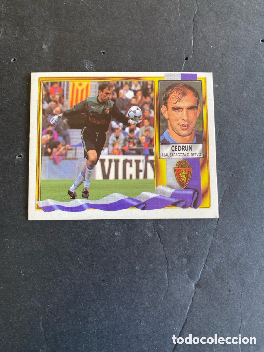 Cromos de f&uacute;tbol: Cromo liga 95/96 R Zaragoza nunca pegado