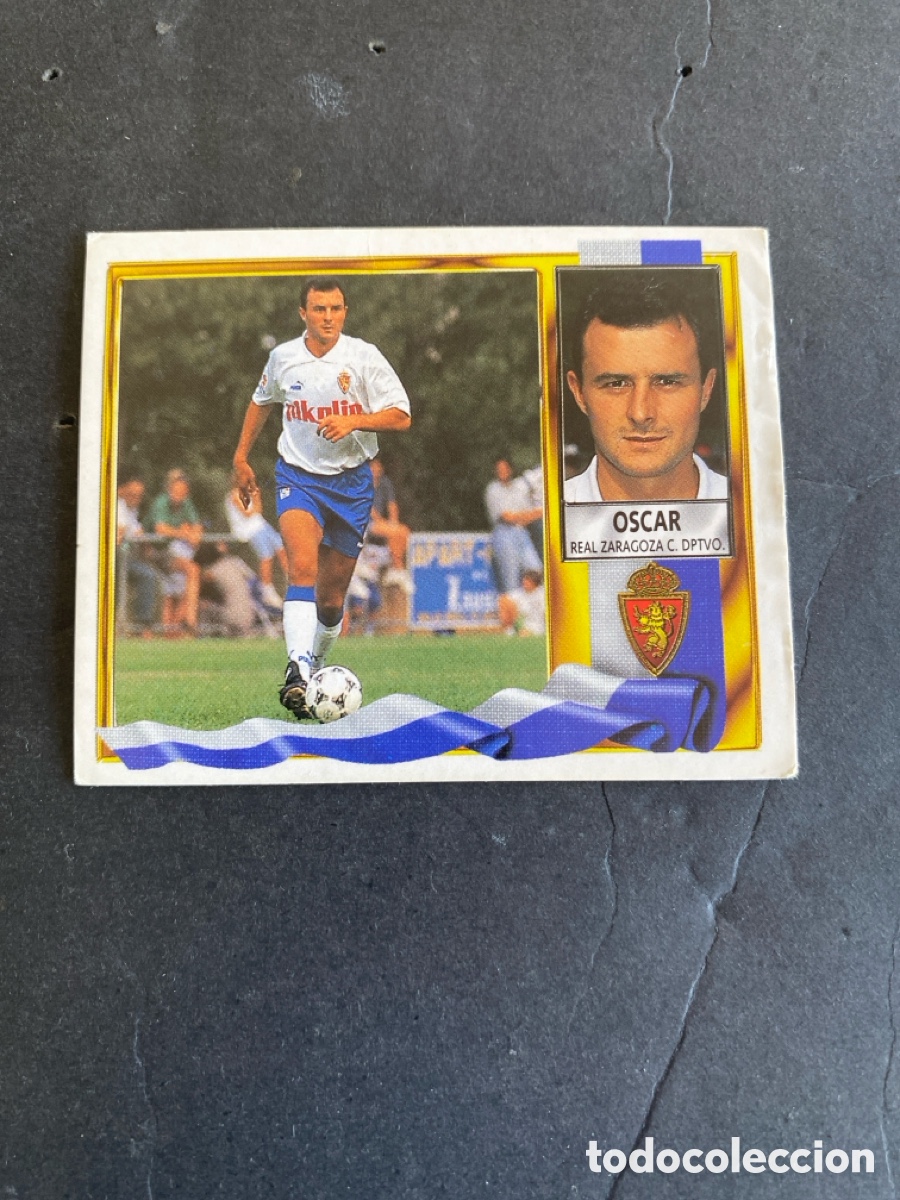 Cromos de f&uacute;tbol: Cromo liga 95/96 R Zaragoza nunca pegado