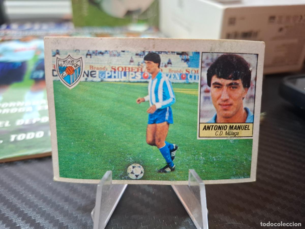 Cromos de f&uacute;tbol: ANTONIO MANUEL MALAGA COLOCA LIGA 1984 1985 EDICIONES ESTE 84 85 DESPEGADO