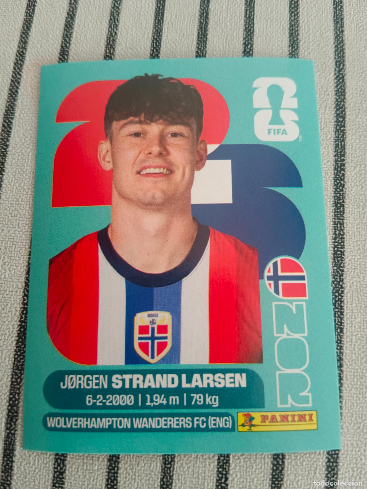 Cromos de f&uacute;tbol: MUNDIAL 2026 ESTADOS UNIDOS USA MEXICO MEJICO CANADA NOR 18 NOR18 STRAND LARSEN NORUEGA FIFA