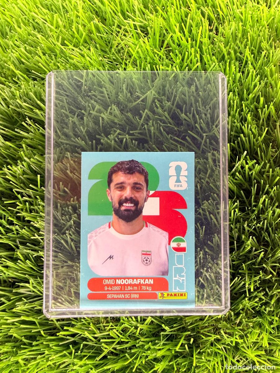 Cromos de f&uacute;tbol: N&ordm; IRN14 Omid Noorafkan Ir&aacute;n Mundial 2026 Stickers