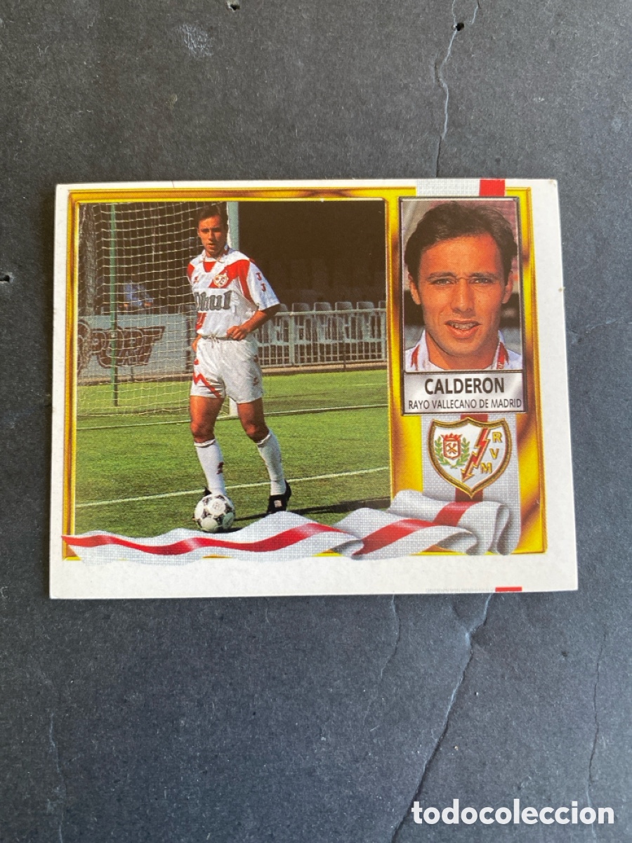 Cromos de f&uacute;tbol: Cromo liga 95/96 Rayo Vallecano nunca pegado