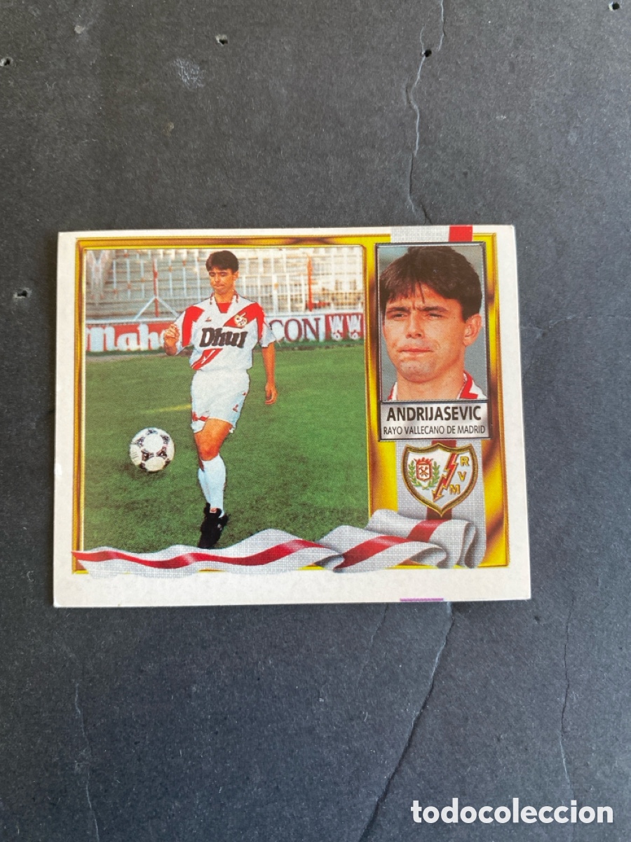 Cromos de f&uacute;tbol: Cromo liga 95/96 Rayo Vallecano nunca pegado
