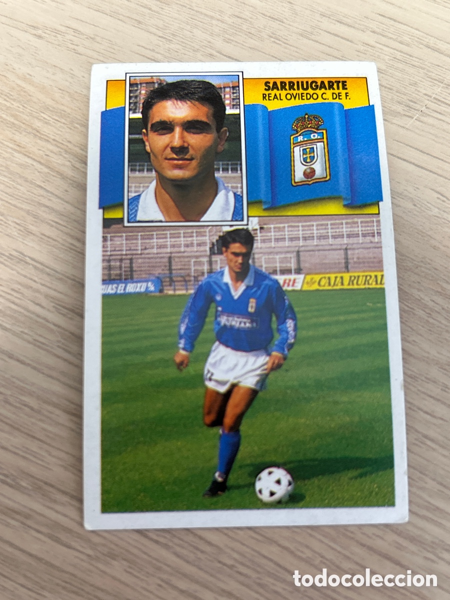 Cromos de f&uacute;tbol: SARRIUGARTE REAL OVIEDO LIGA ESTE 1990 1991 90 91 NUNCA PEGADO SIN PEGAR