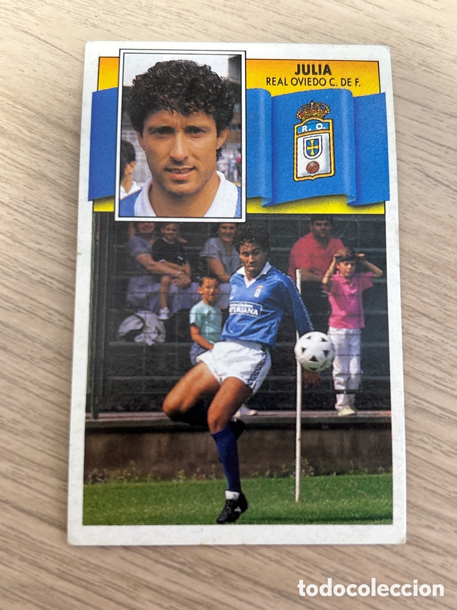 Cromos de f&uacute;tbol: JULIA REAL OVIEDO LIGA ESTE 1990 1991 90 91 NUNCA PEGADO SIN PEGAR