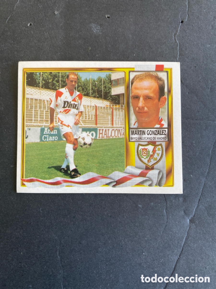 Cromos de f&uacute;tbol: Cromo liga 95/96 Rayo Vallecano nunca pegado