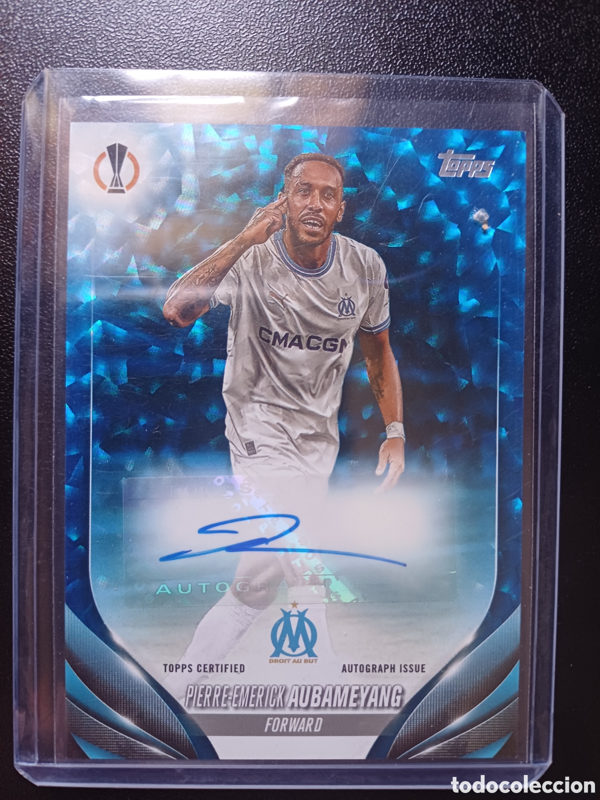Cromos de f&uacute;tbol: #A-PA AUBAMEYANG OLYMPIQUE DE MARSEILLE AUTOGRAFO 13/99 TOPPS UEFA COMPETITIONS 2023/24
