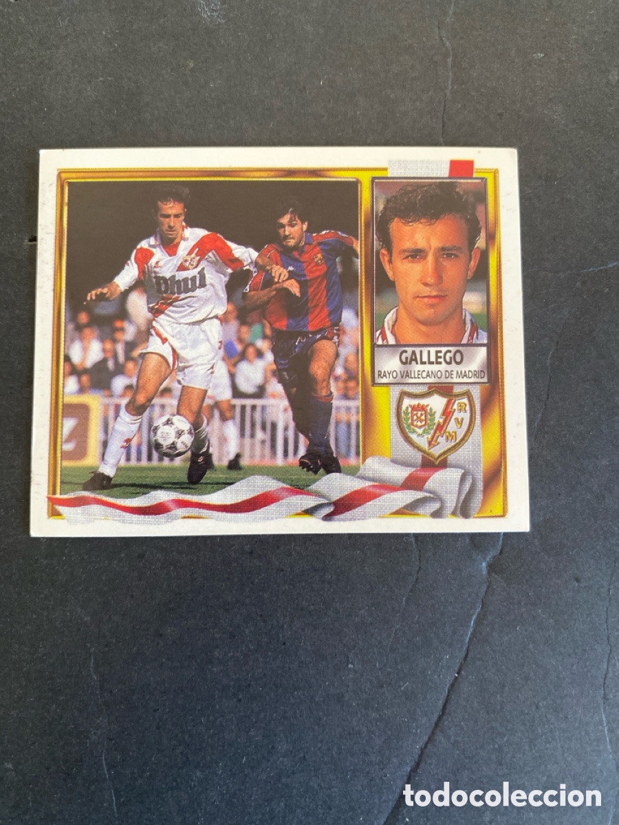 Cromos de f&uacute;tbol: Cromo liga 95/96 Rayo Vallecano nunca pegado
