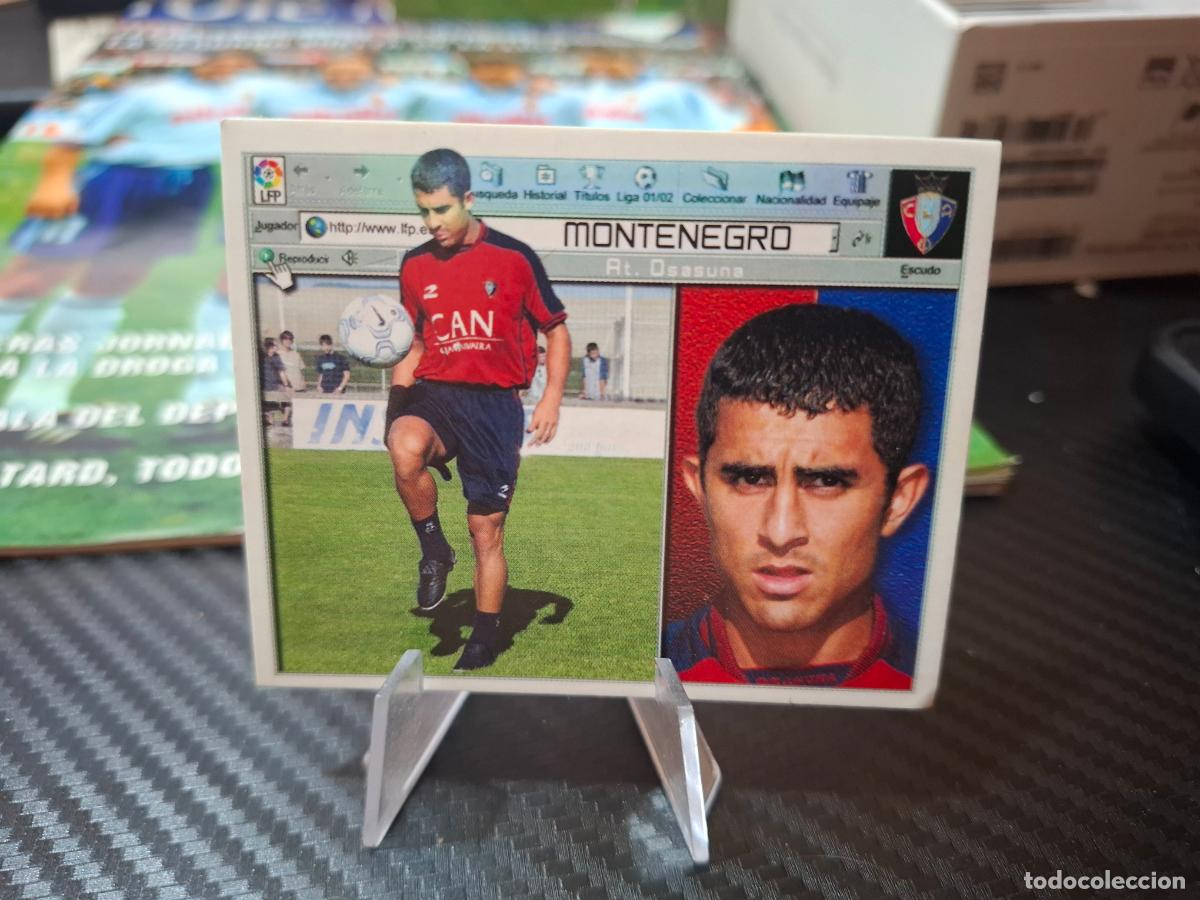 Cromos de f&uacute;tbol: MONTENEGRO OSASUNA FICHAJE 26 LIGA 2001 2002 01 02 EDICIONES ESTE NUNCA PEGADO