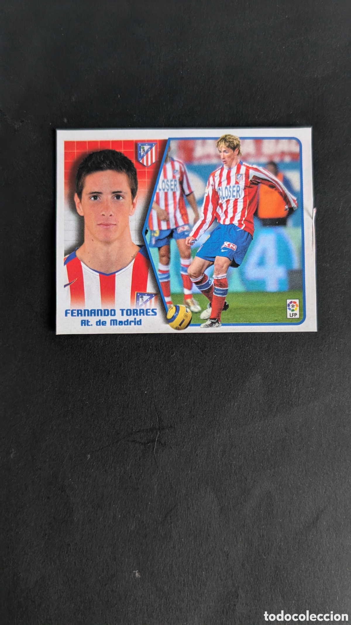 Cromos de f&uacute;tbol: FERNANDO TORRES ATLETICO MADRID LIGA ESTE 2005/06 05 06 RECORTADO