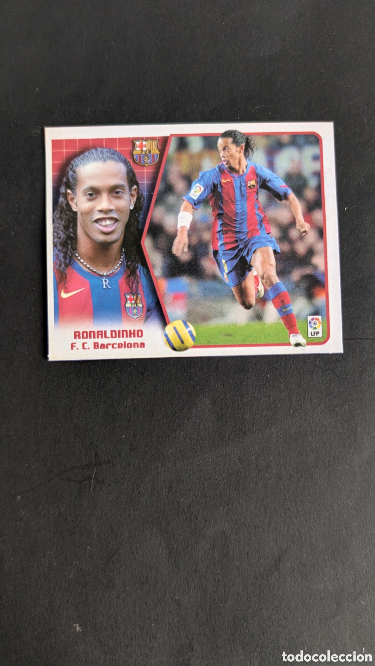 Cromos de f&uacute;tbol: RONALDINHO BARCELONA LIGA ESTE 2005/06 05 06 RECORTADO