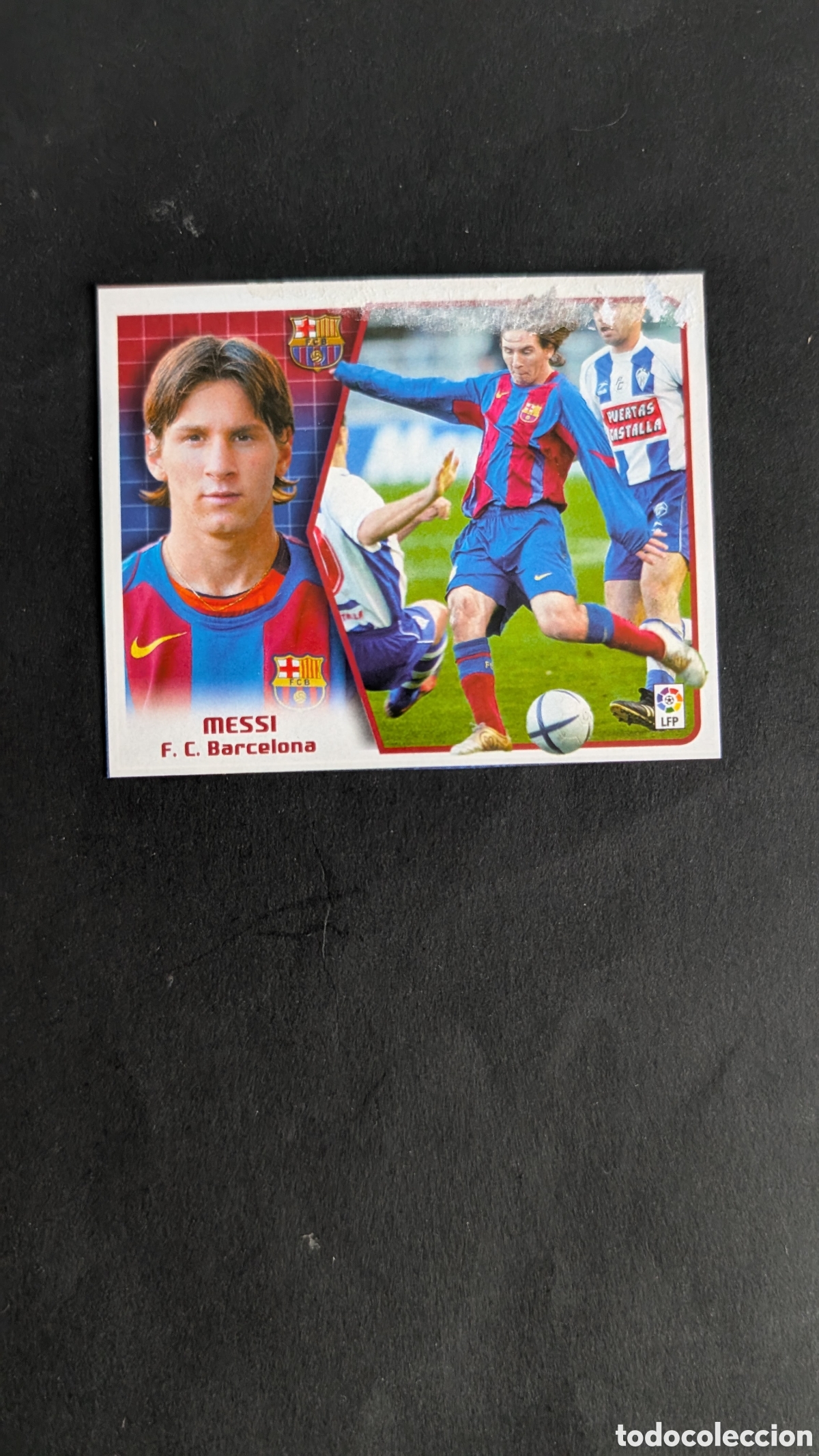 Cromos de f&uacute;tbol: MESSI BARCELONA LIGA ESTE 2005/06 05 06 RECORTADO