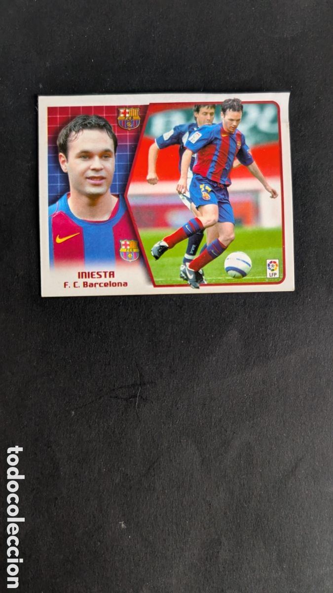 Cromos de f&uacute;tbol: INIESTA BARCELONA LIGA ESTE 2005/06 05 06 VENTANILLA