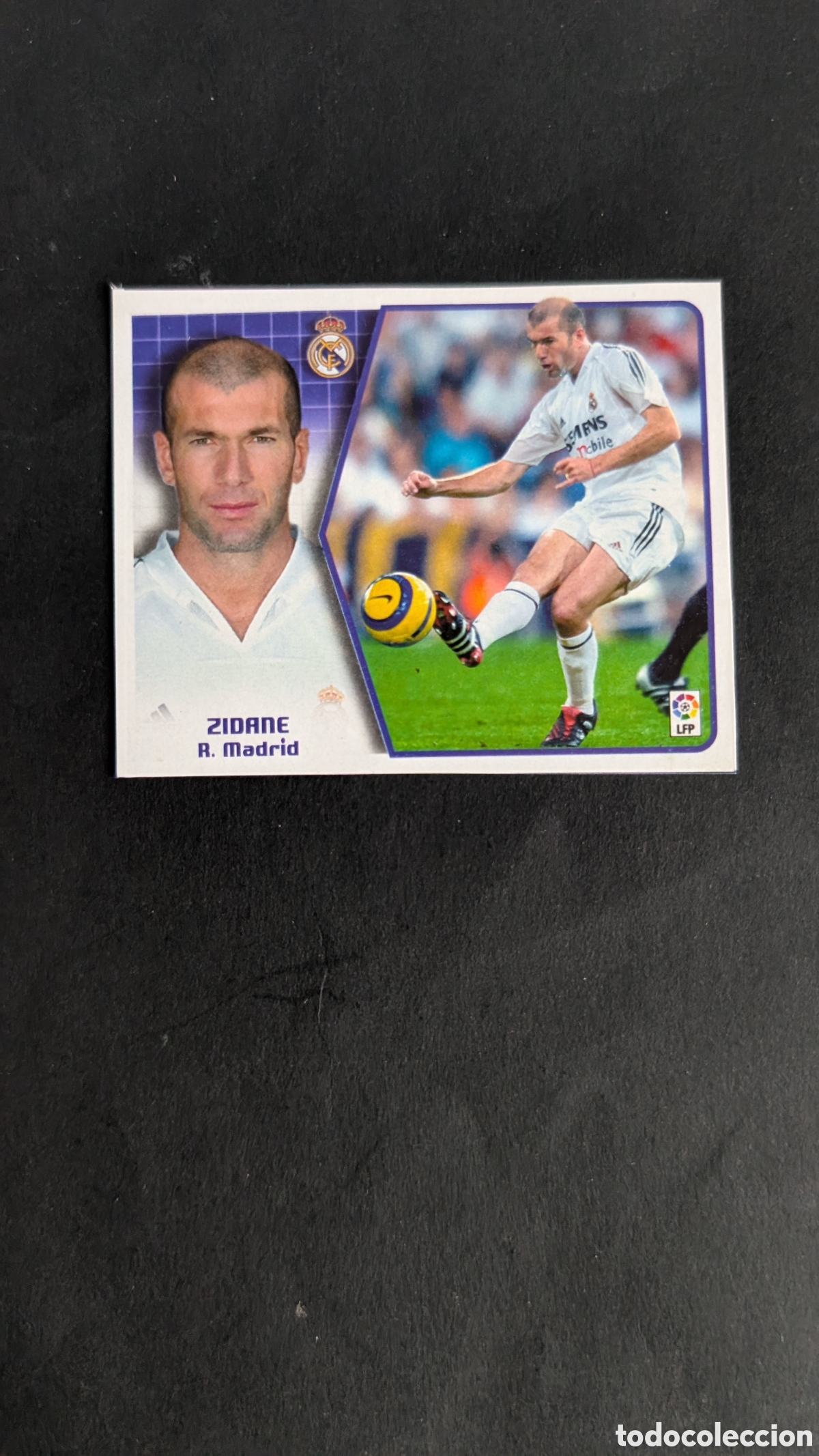 Cromos de f&uacute;tbol: ZIDANE REAL MADRID LIGA ESTE 2005/06 05 06 RECORTADO