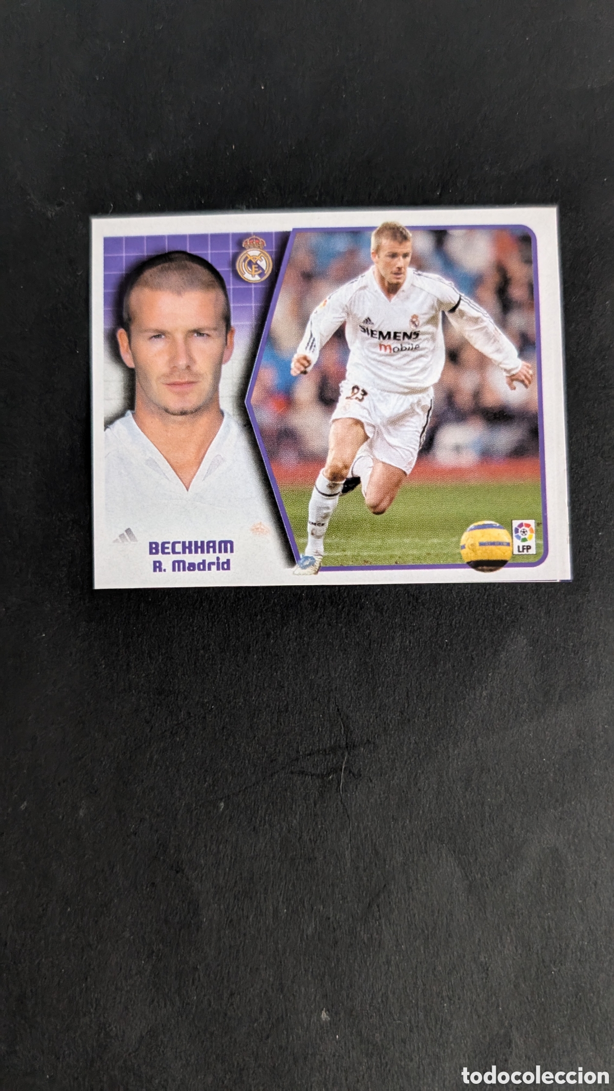 Cromos de f&uacute;tbol: BECKHAM REAL MADRID LIGA ESTE 2005/06 05 06 RECORTADO