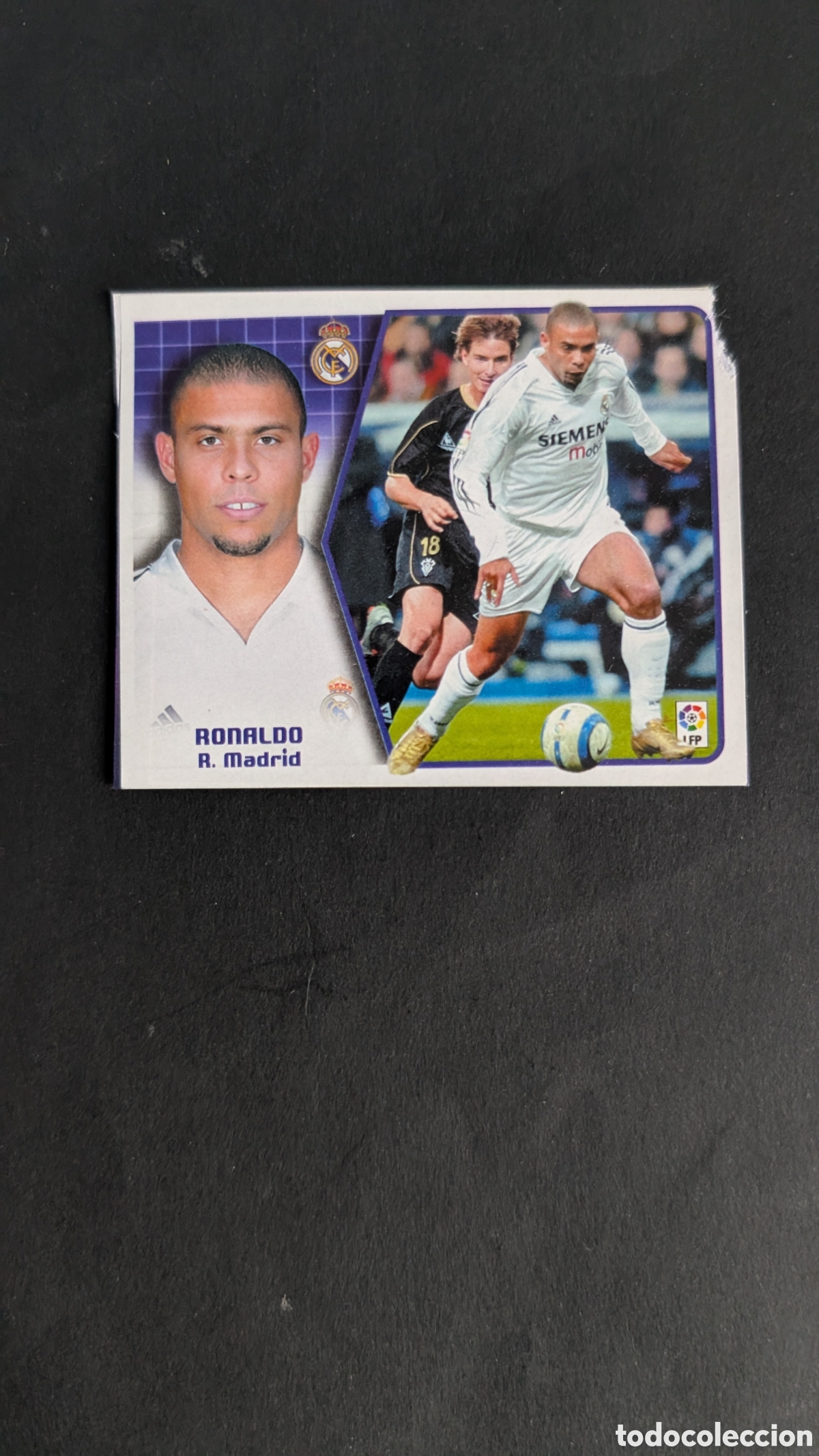 Cromos de f&uacute;tbol: RONALDO REAL MADRID LIGA ESTE 2005/06 05 06 RECORTADO
