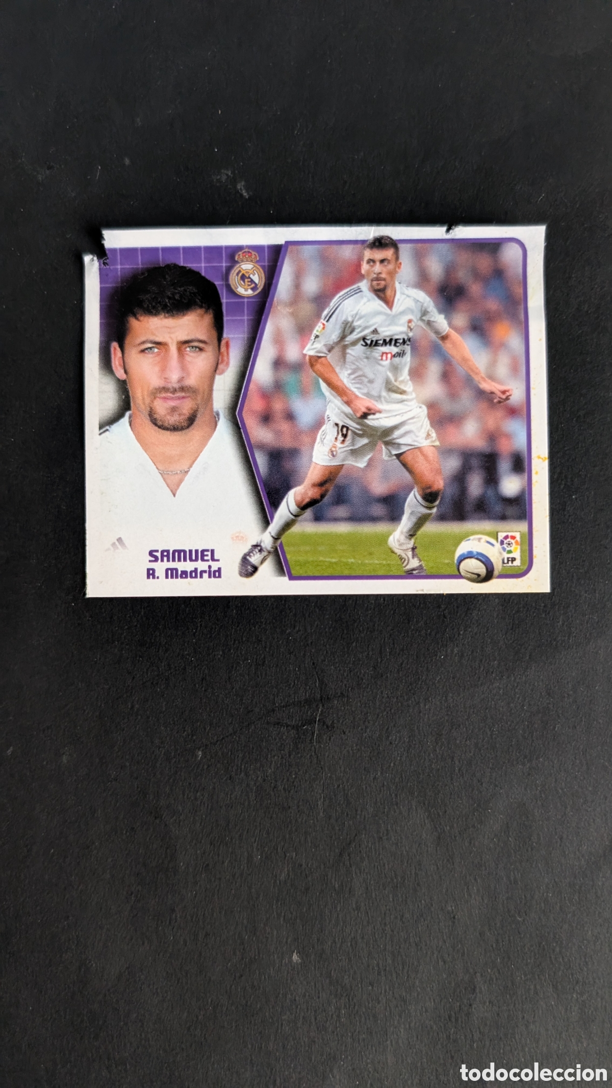 Cromos de f&uacute;tbol: SAMUEL BAJA REAL MADRID LIGA ESTE 2005/06 05 06 VENTANILLA