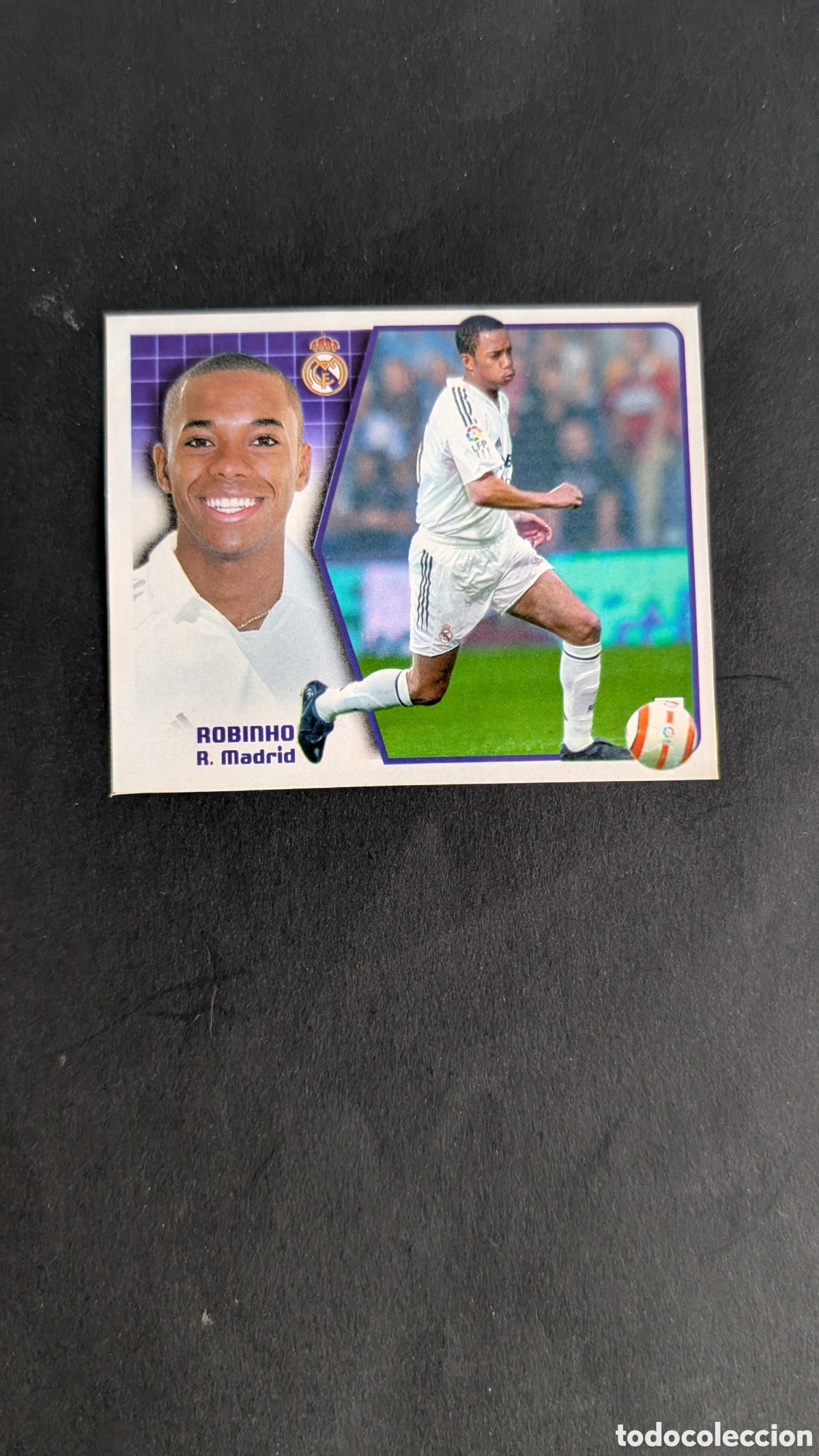 Cartes &agrave; collectionner de Football: ROBINHO REAL MADRID FICHAJE 24 VERSION LIGA ESTE 2005/06 05 06 RECORTADO