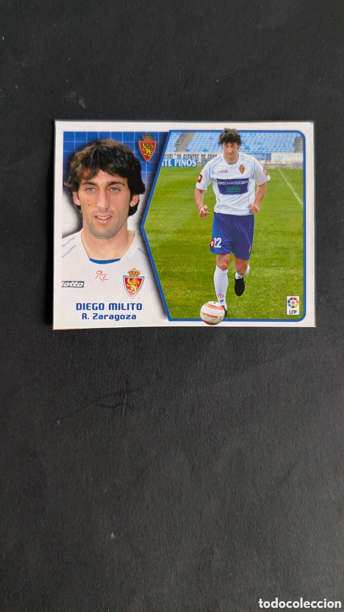 Cromos de Futebol: DIEGO MILITO ZARAGOZA FICHAJE 46 LIGA ESTE 2005/06 05 06 RECORTADO