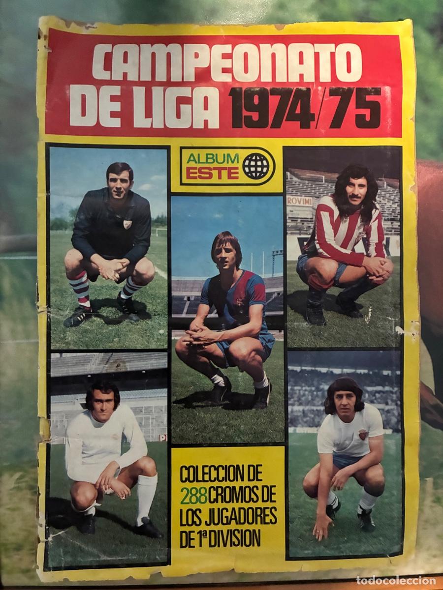 Cromos de f&uacute;tbol: &Aacute;lbum de cromos f&uacute;tbol 74/75