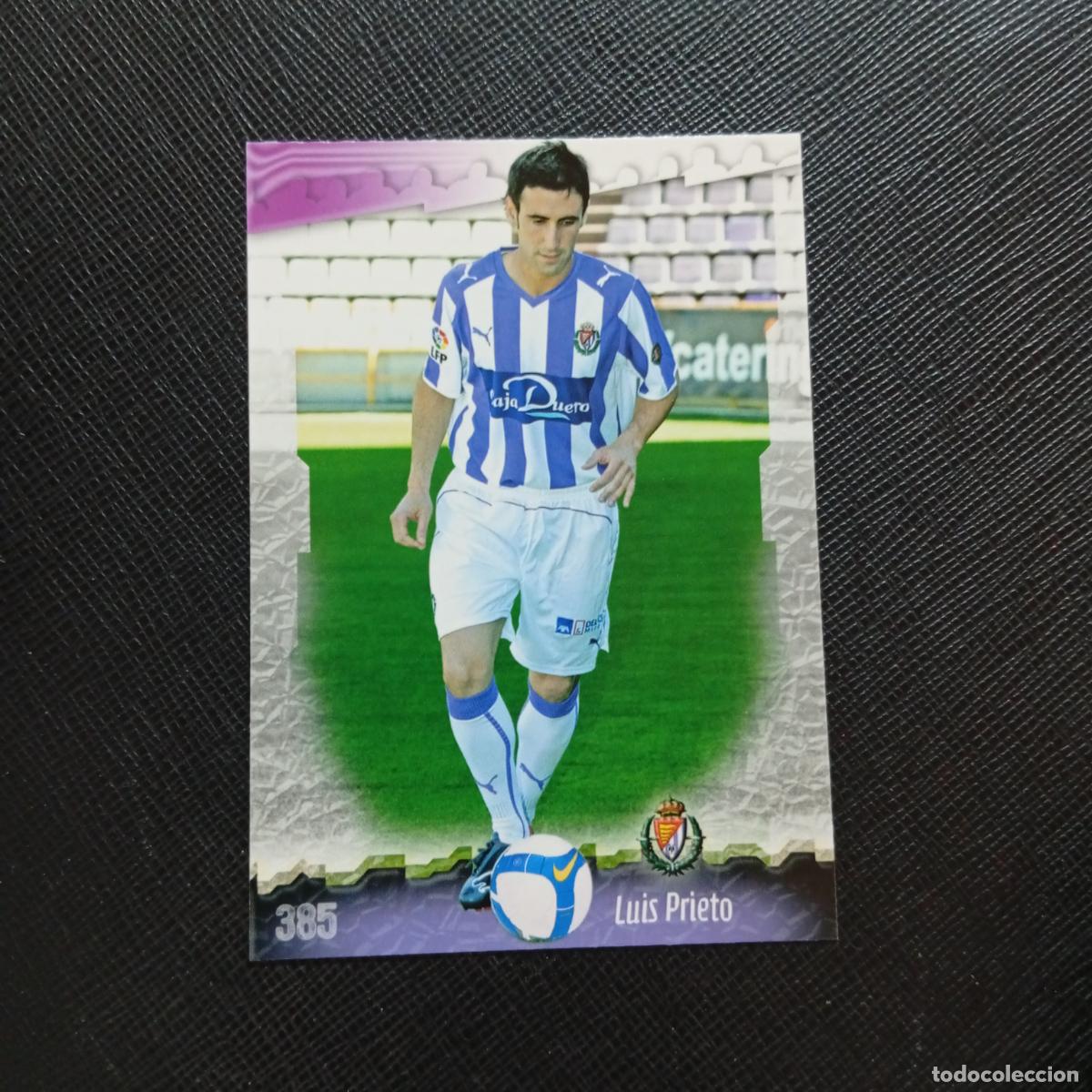 Cromos de f&uacute;tbol: 385 LUIS PRIETO VALLADOLID MUNDICROMO QUIZ GAME 2008 2009 FUTBOL 08 09 - A211 PG51