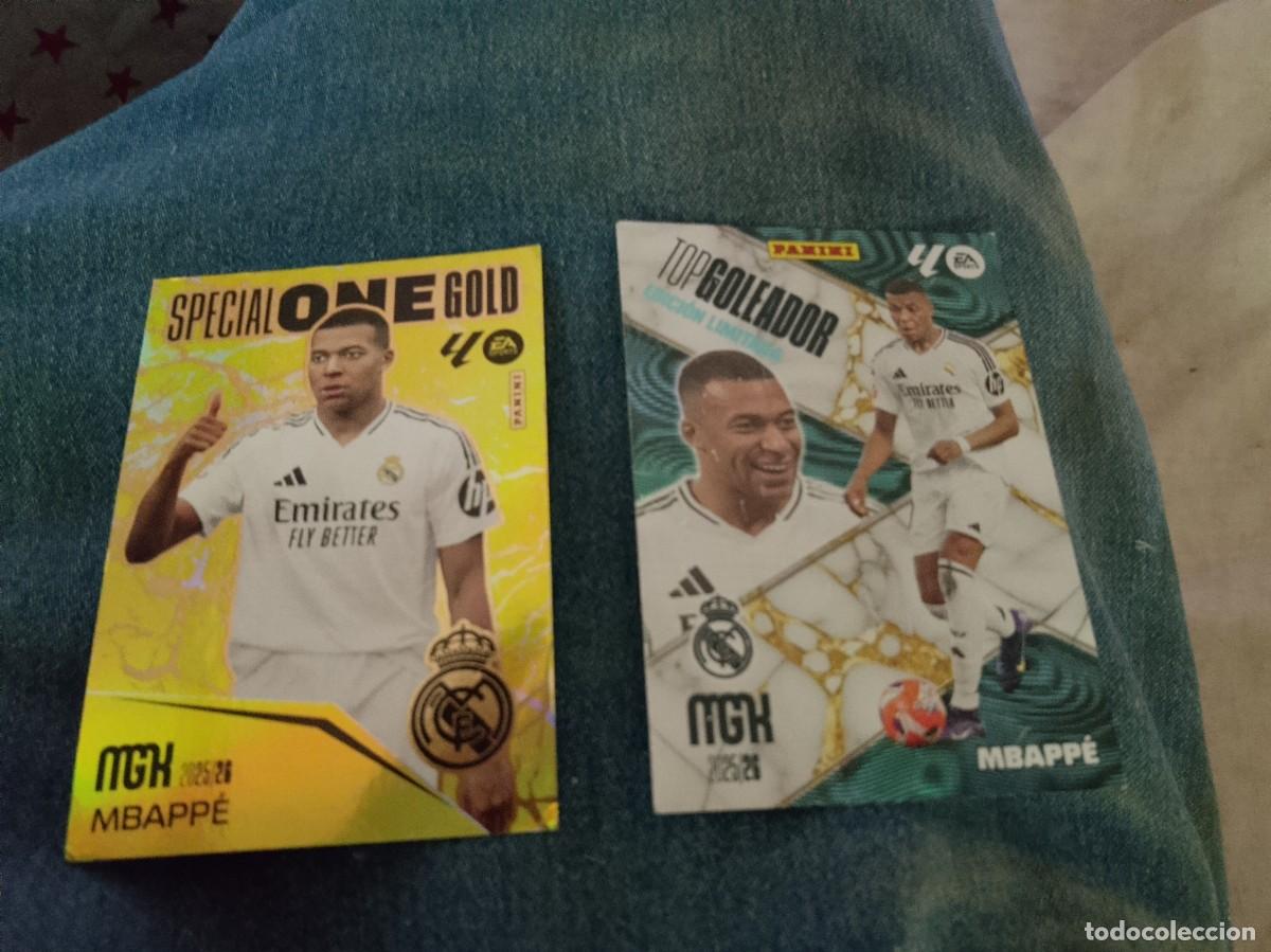 Cromos de f&uacute;tbol: 2 cromos de mgk de mbape 2025/26