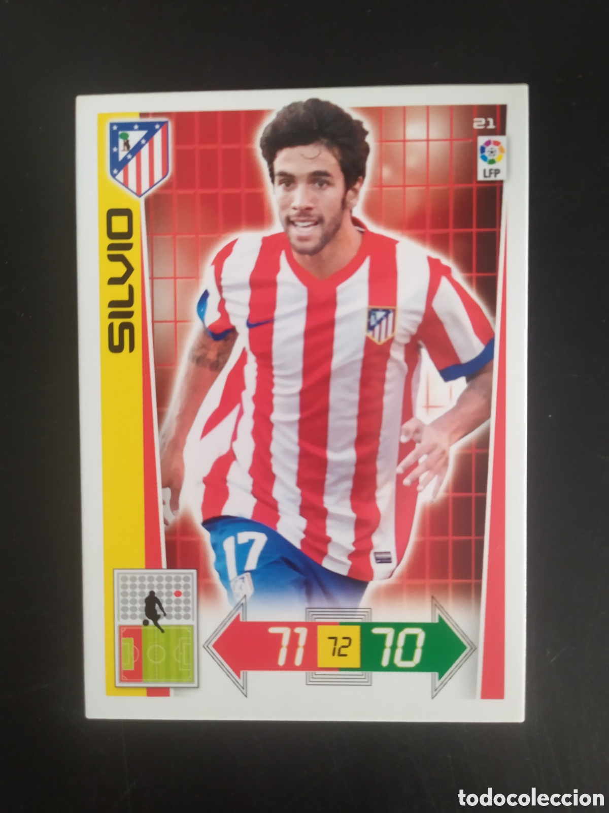 Cromos de f&uacute;tbol: Adrenalyn 2012 2013 12 13 panini Silvio n&deg; 21 Atl&eacute;tico Madrid