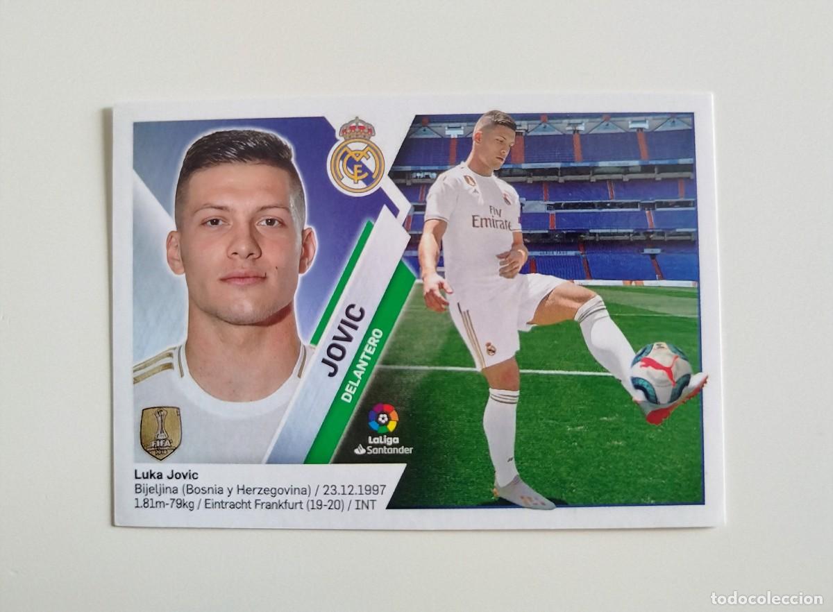 Cromos de f&uacute;tbol: Jovic 16 SIN PEGAR NUNCA PEGADO Real Madrid Liga Ediciones Este 19 20 / 2019 2020