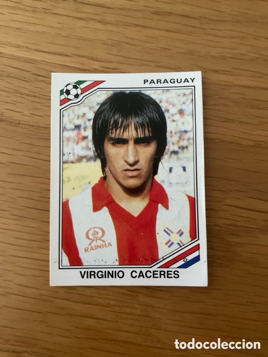 Cromos de f&uacute;tbol: Cromo panini mundial Mexico 86 n&uacute;mero 150 C&aacute;ceres - Stickers album world cup 1986