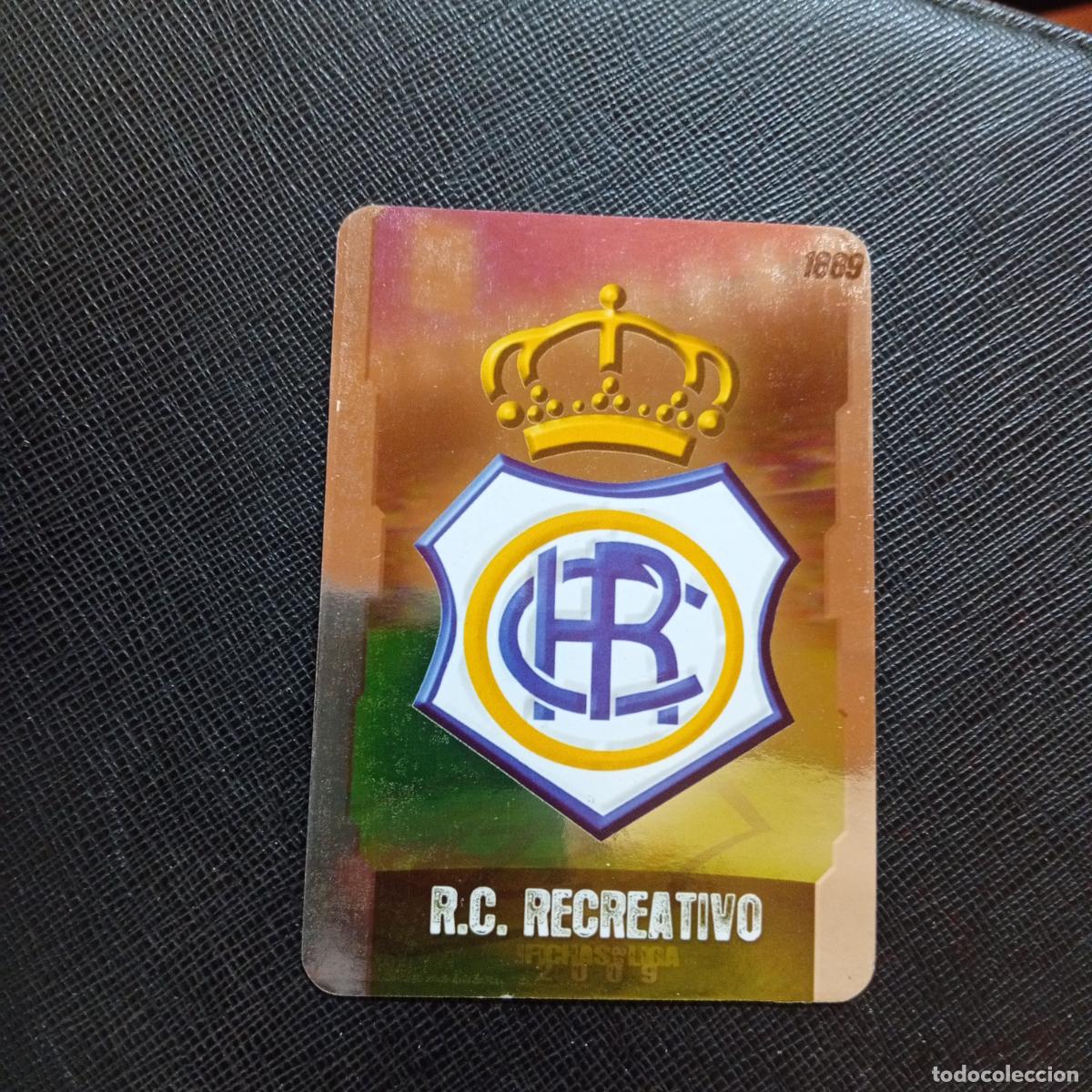 Cromos de f&uacute;tbol: 407 ESCUDO RECREATIVO MUNDICROMO QUIZ GAME 2008 2009 FUTBOL 08 09 - A211 PG53 PUNTAS REDONDAS