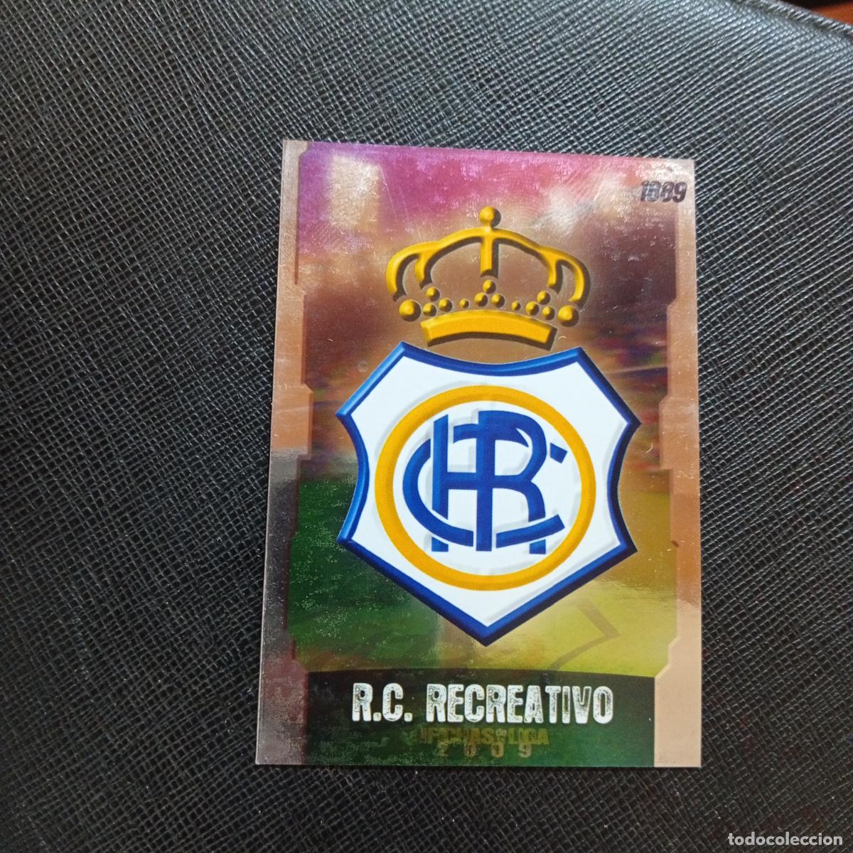 Cromos de f&uacute;tbol: 407 ESCUDO RECREATIVO MUNDICROMO QUIZ GAME 2008 2009 FUTBOL 08 09 - A211 PG53 PUNTAS RECTAS