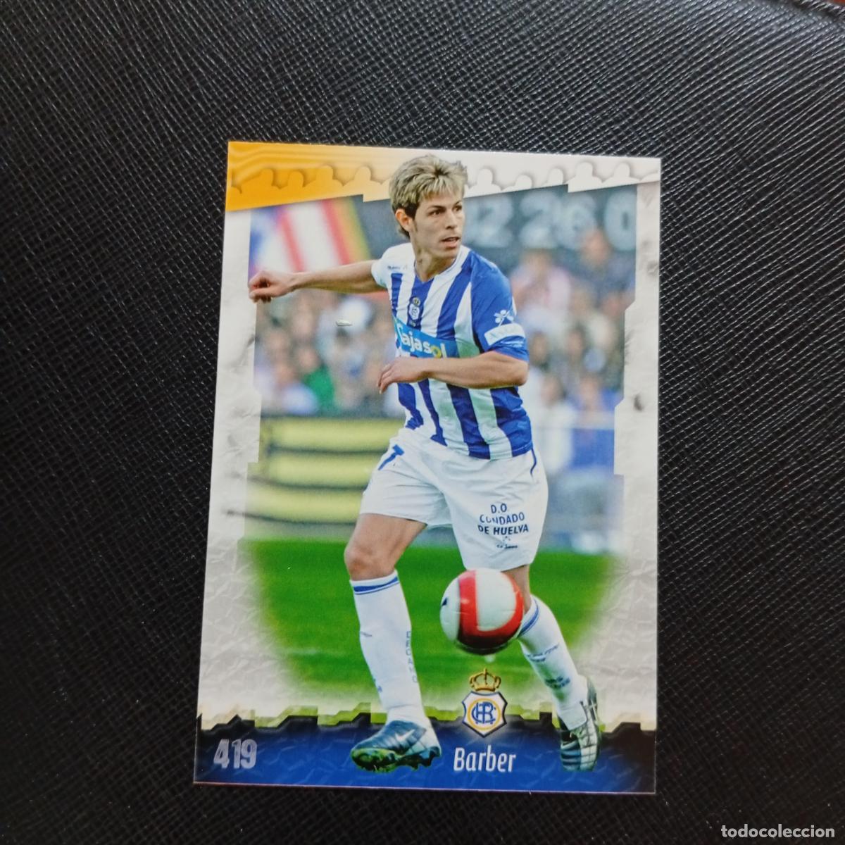 Cromos de f&uacute;tbol: 419 BARBER RECREATIVO MUNDICROMO QUIZ GAME 2008 2009 FUTBOL 08 09 - A211 PG56