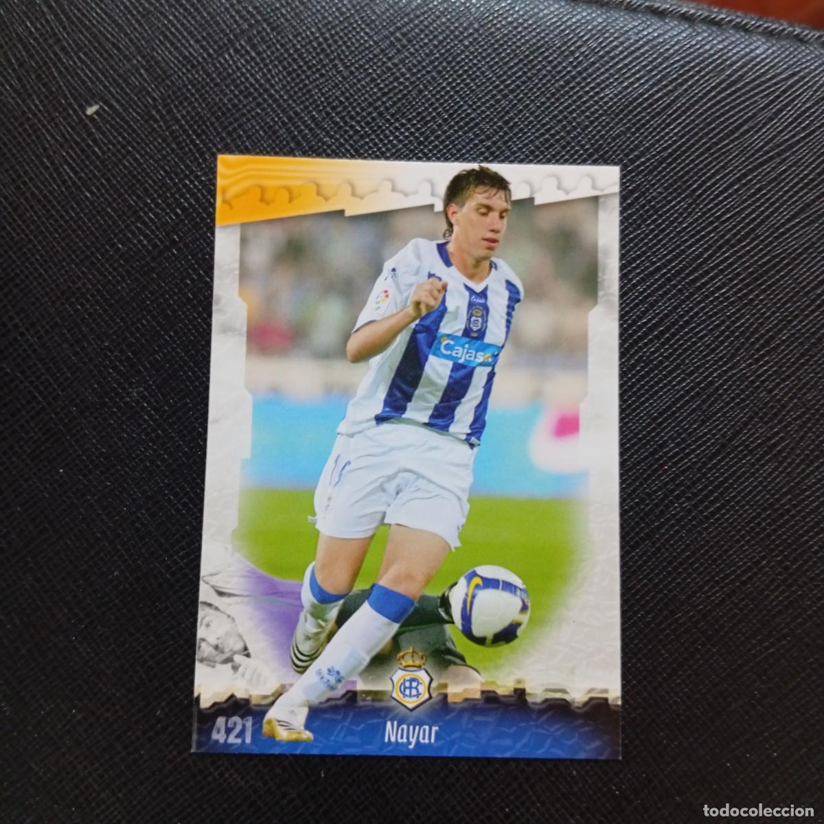 Cromos de f&uacute;tbol: 421 NAYAR RECREATIVO MUNDICROMO QUIZ GAME 2008 2009 FUTBOL 08 09 - A211 PG56
