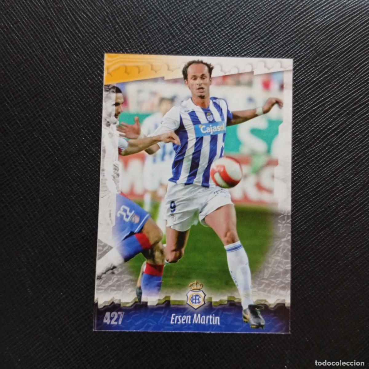 Cromos de f&uacute;tbol: 427 ERSEN MARTIN RECREATIVO MUNDICROMO QUIZ GAME 2008 2009 FUTBOL 08 09 - A211 PG57