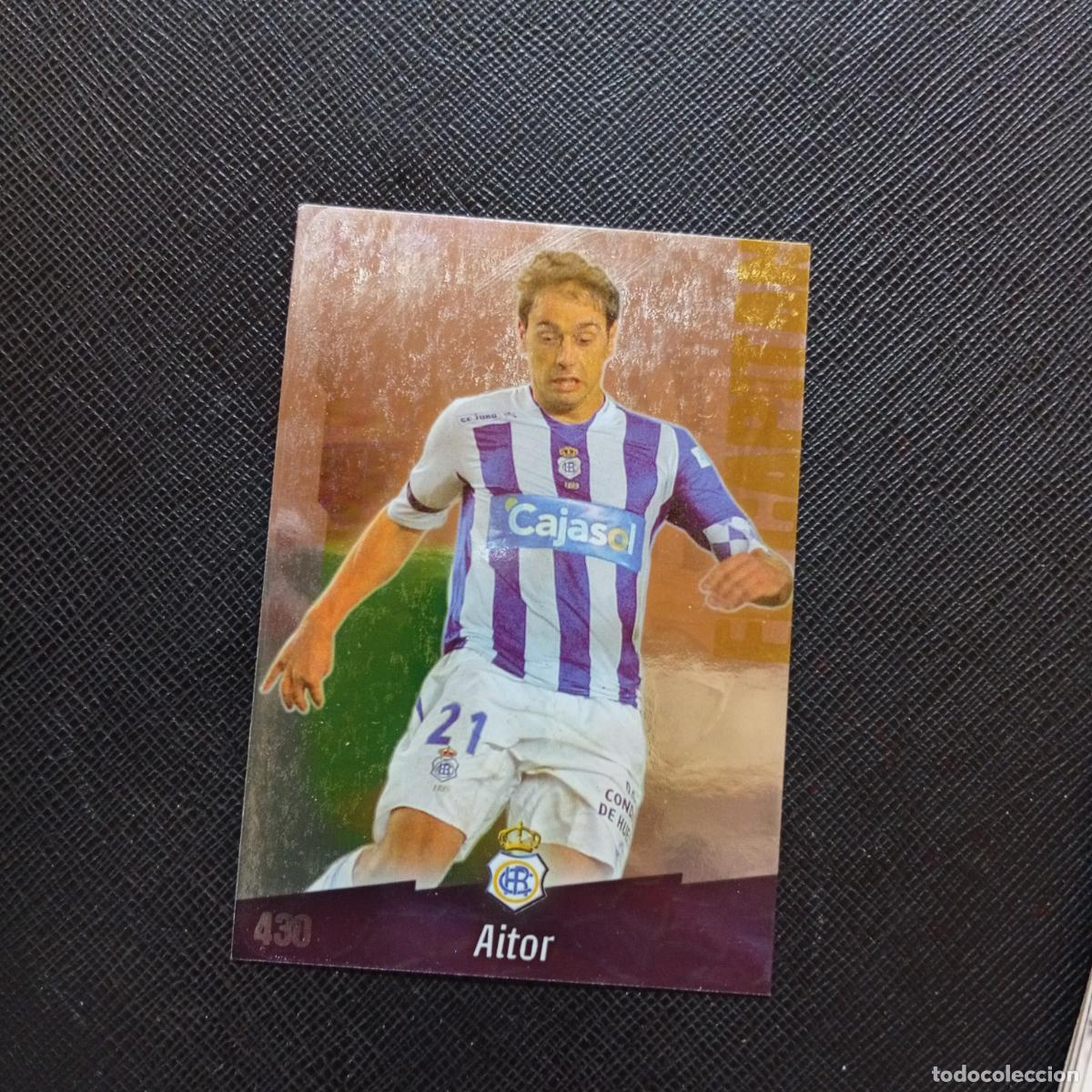 Cromos de f&uacute;tbol: 430 AITOR RECREATIVO MUNDICROMO QUIZ GAME 2008 2009 FUTBOL 08 09 - A211 PG57 PUNTAS RECTAS