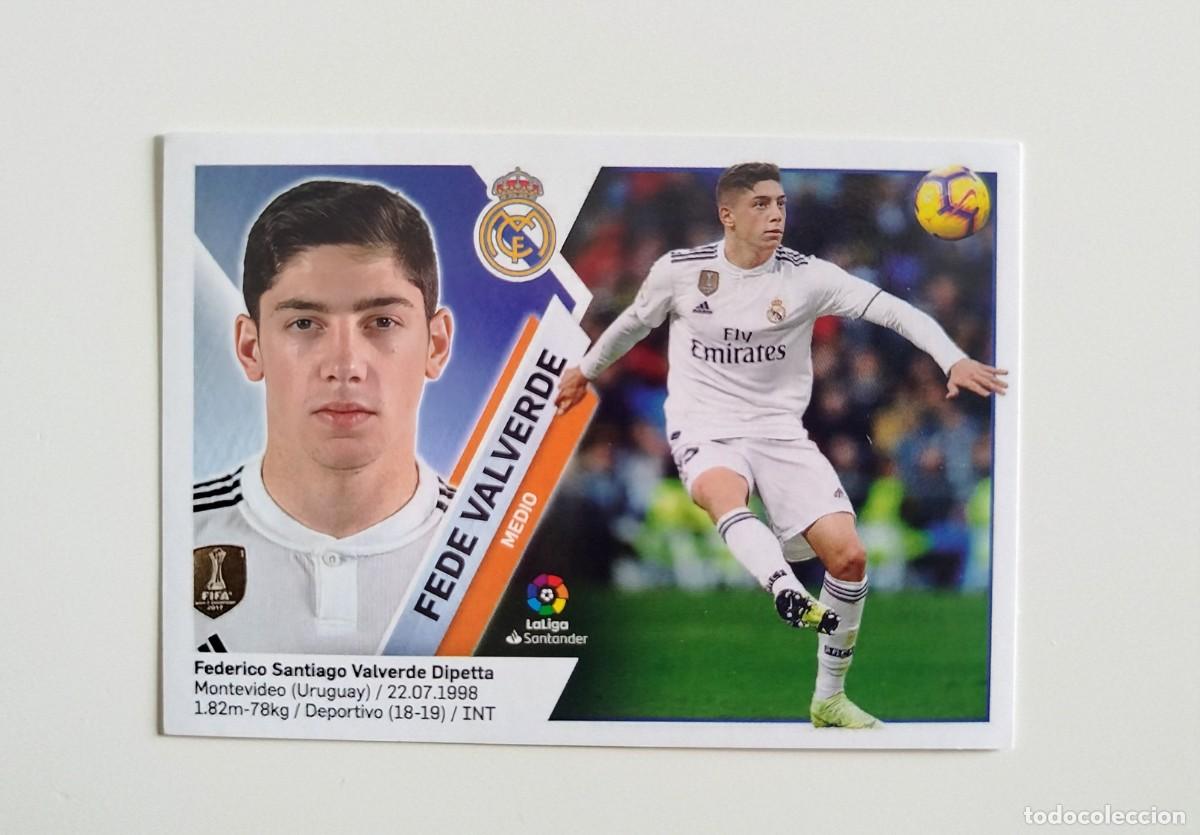Cromos de f&uacute;tbol: Fede Valverde 13B SIN PEGAR NUNCA PEGADO Real Madrid Liga Ediciones Este 19 20 / 2019 2020