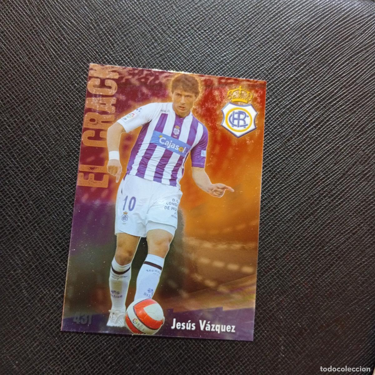 Cromos de f&uacute;tbol: 431 JESUS VAZQUEZ RECREATIVO MUNDICROMO QUIZ GAME 2008 2009 FUTBOL 08 09 - A211 PG57 PUNTAS RECTAS