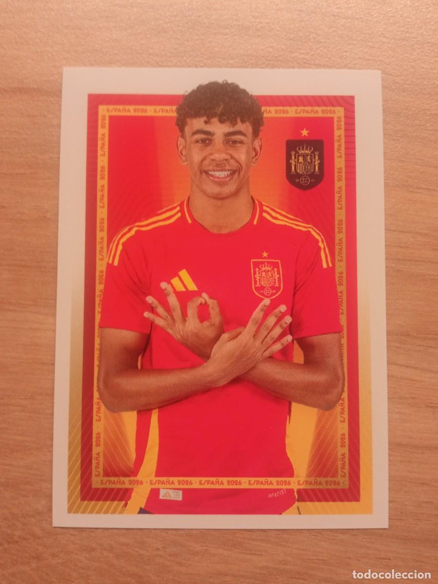 Cromos de f&uacute;tbol: Lamine Yamal, Espa&ntilde;a 2026, Carrefour Panini, cromos 49