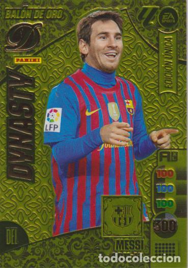 Cromos de f&uacute;tbol: ADRENALYN 2024-25 &ndash; DINASTY- BALON DE ORO &ndash; EDICI&Oacute;N UNICA - MESSI 2011-12
