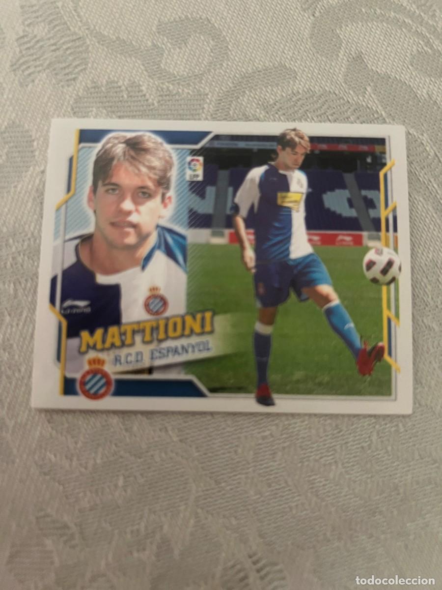 Cromos de f&uacute;tbol: MATTIONI ESPA&Ntilde;OL FICHAJE 18 SIN PEGAR ESTE 2010 2011
