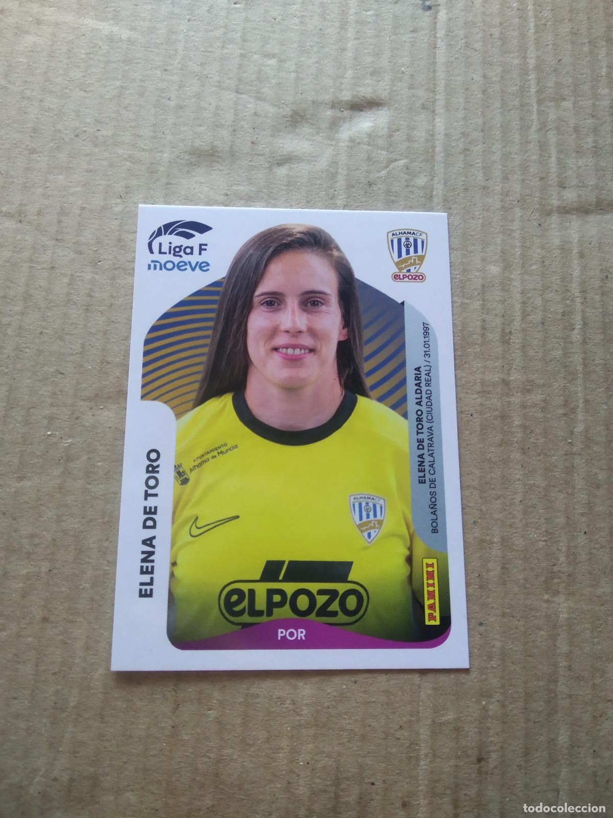 Cromos de f&uacute;tbol: 4 ELENA DE TORO ALHAMA EL POZO CROMO FUTBOL PANINI LIGA FEMENINA 2025-2026 LIGA F WOMEN 25-26