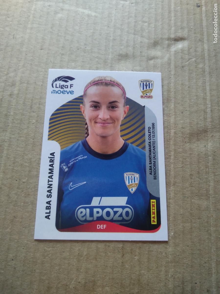 Cromos de f&uacute;tbol: 7 ALBA SANTAMARIA ALHAMA EL POZO CROMO FUTBOL PANINI LIGA FEMENINA 2025-2026 LIGA F WOMEN 25-26