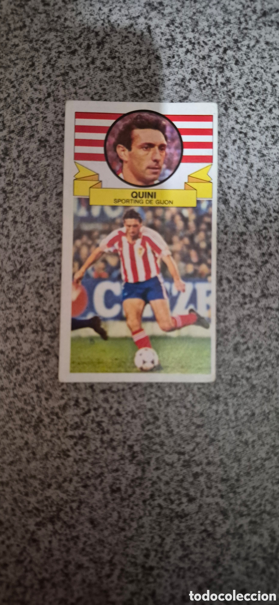 Cromos de f&uacute;tbol: CROMO QUINI S.GIJON T.85 86
