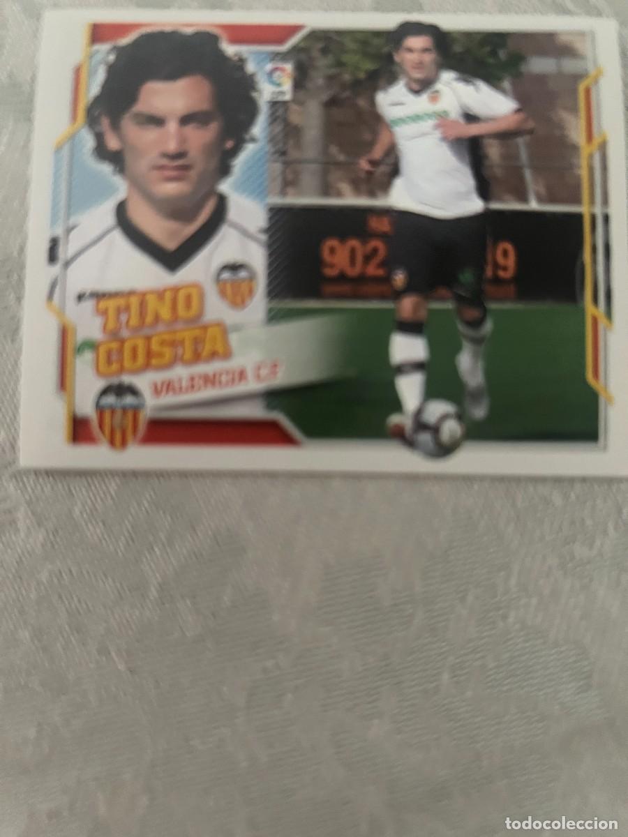Cromos de f&uacute;tbol: TINO COSTA VALENCIA ULTIMOS FICHAJES 6 SIN PEGAR ESTE 2010 2011